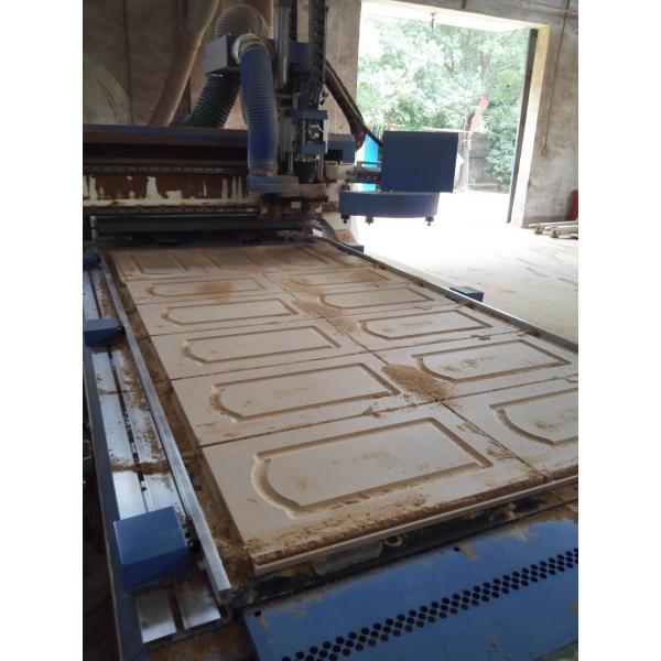 Vinyl Wrapped MDF Kitchen Cabinet Doors For U - Shaped Cabinet , OEM Service