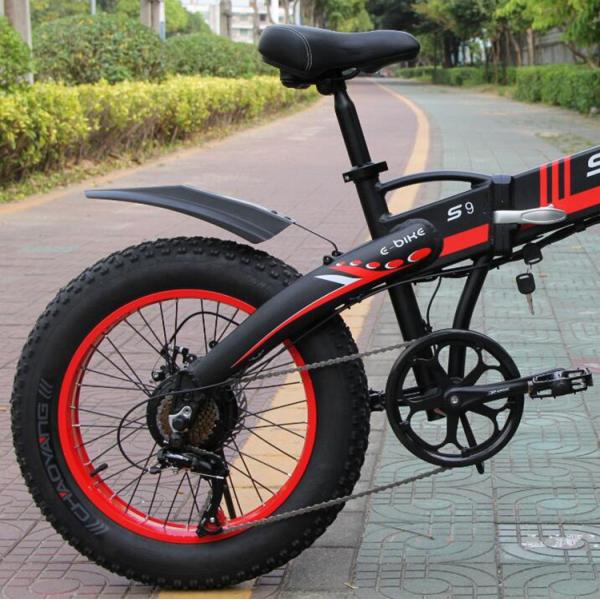 S9F Folding Fat Tire Electric Bike LCD Digital Display USB Charging Port