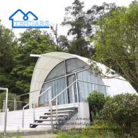 Tiendas de hotel de lujo a prueba de agua en exteriores en forma de concha Tiendas de campo de playa Glamping Beach Resort