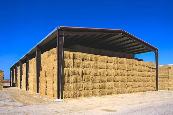 Prefab Steel Structure Building for Hay Storage - Clear Span Framing