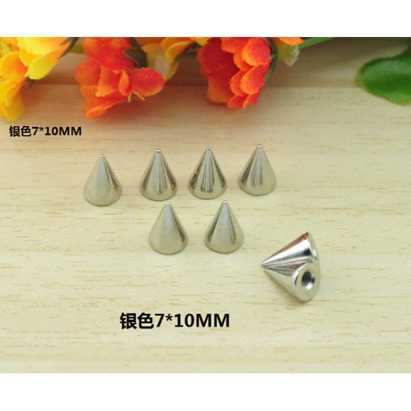 10*7mm Silver Bullet Rivet Spikes Stud Punk