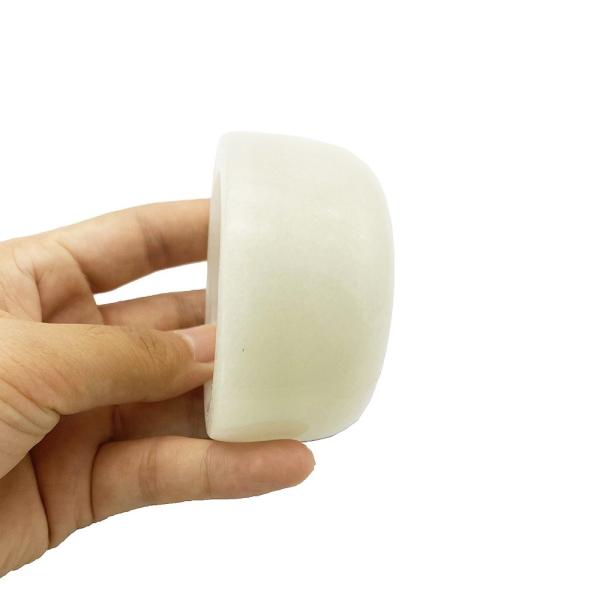 Technique Polished Natural White Jade Mask Bowl and Spatula Set for Perfect Mask Consistency
