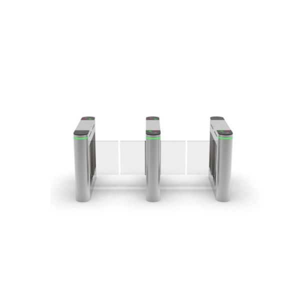Small Swing Glass Security Turnstile Gate 220V 50Hz One Way Two Way