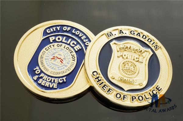 Despoke Two Sides Brass Challenge Coins Background Sandblast For Collection