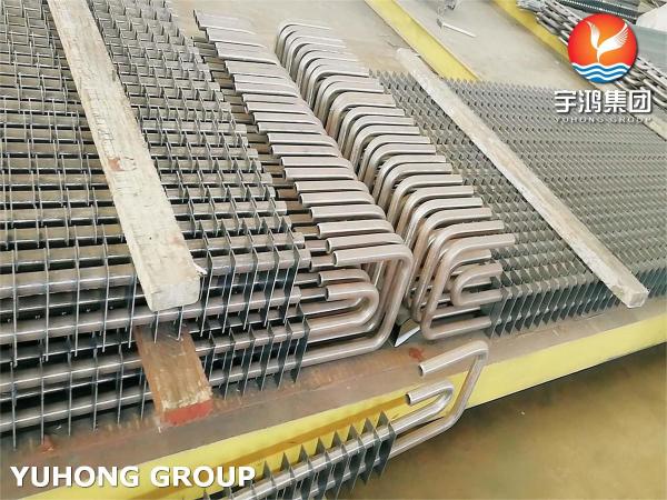 Boiler Power Station Seamless Steel ASME SA213 TP321 H Fins For Heating Pipes