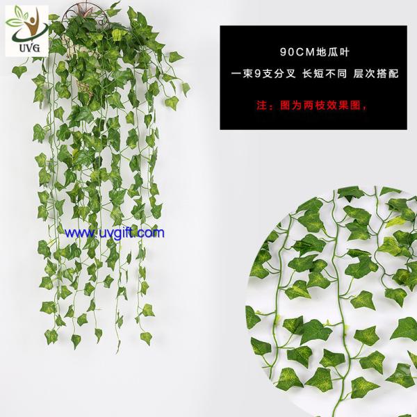 UVG 90cm long artificial grape vines fake ivy with plastic leaf garland for garden ornament BHP01