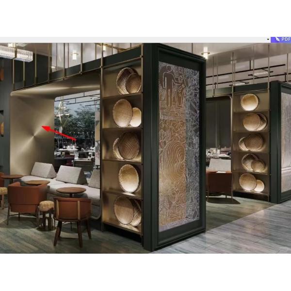 sus Материал 304L 316 Art Pattern Design Laser Cut Нержавеющая сталь Гравировка Окончание 1,1 мм толщиной SS стального листа