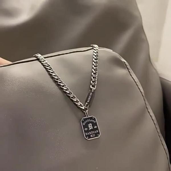 Party  Mens Gold Chain Stainless Steel Custom Logo Cuban Mens Necklace