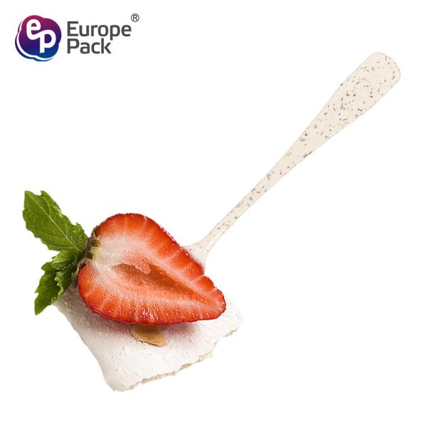 Eco-friendly food grade disposable biodegradable mini dessert wheat straw spoon