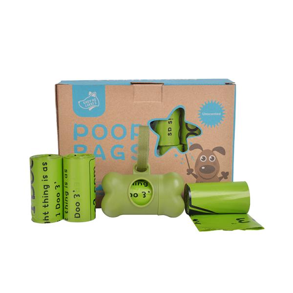 100% Biodegradable Pet Waste Bags Custom Biodegradable Poop Bags