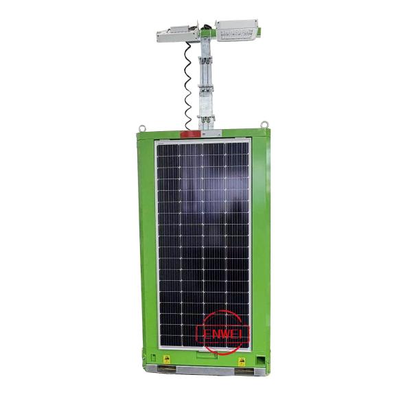 Solar Power Tower Rapid Deployment Mobile CCTV Tower For Temporary Construction Site