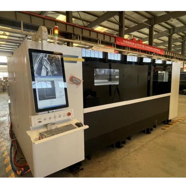 CNC Fully Automatic Side Pull Fiber Laser Cutting Machine For Stainless Steel Carbon Steel Aluminum Of 6000W For Cut Metal