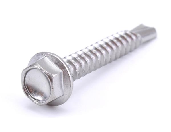 Stainless Steel Hexagon Flange Head Drilling Screw With Tapping Screw Thread