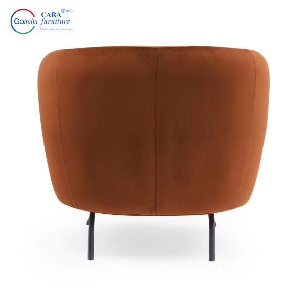 Soft Seat Fabric Arm Chair Multiple Colors Nordic Single Designer Chairs For Living Room Sofa