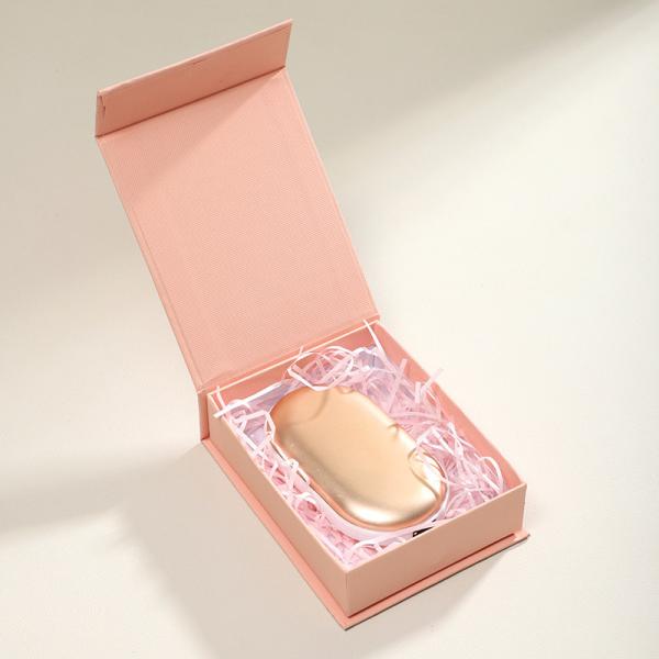 Custom Color Logo Pink High End Folding Box Spot Colour Logistics Magnetic jewelry Box Small