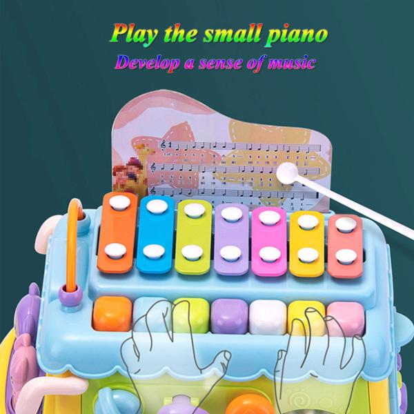 Children's Xylophone Toy Bus with Music and Educational Functions Age Range 0-24 Months