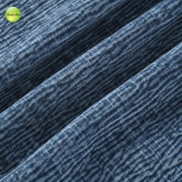 Curved Boucle Fabric Compressed Sofa L Shaped High Density Foam For Living Room