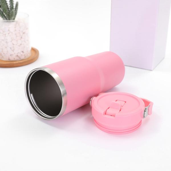 30 oz Portable Coupe de voiture 304 Vacuum en acier inoxydable Coupe de glace à la paille Portable Coupe à vide