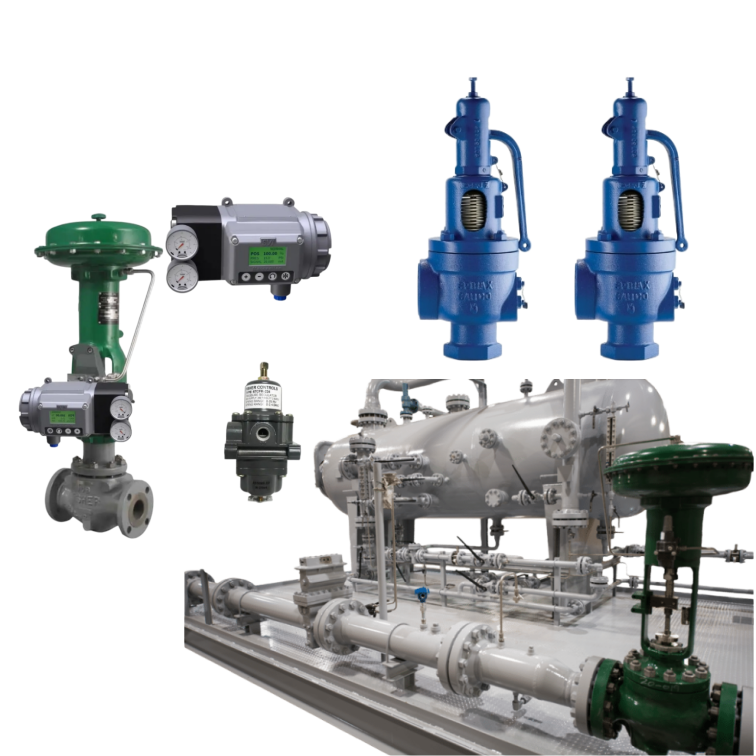 New Pneumatic Control Valve Fish-er Valve and Positioner SVI3 and Reliable SG
