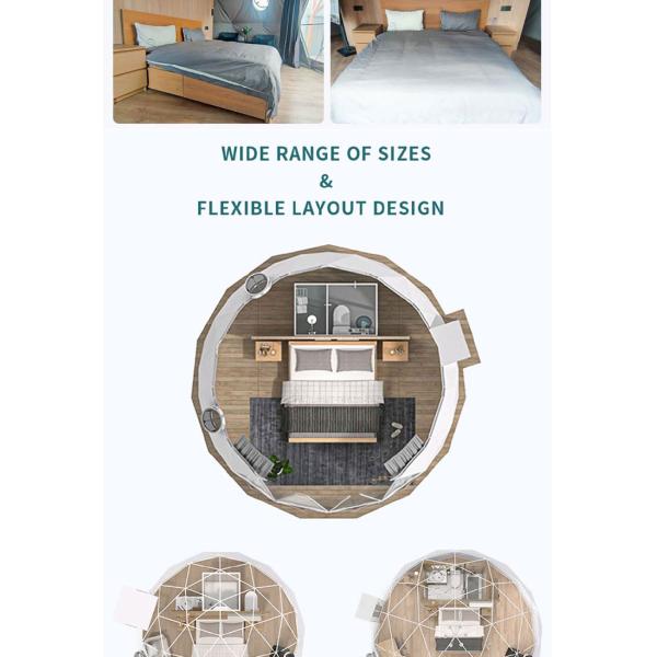 Гостиничная декорация Надувная круглая купольная палатка