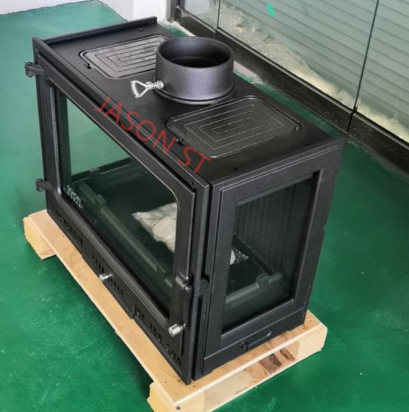 Wood Burning Stove Wood Burning Cast Iron Built-In Wood Burning Fireplace Embedded Heating Real Fire Stove