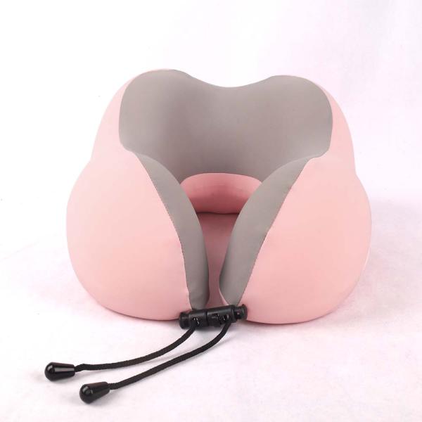 2023 Summer Cooling Fabric Memory Foam Neck Pillow for Long Airplane Train Car Travel