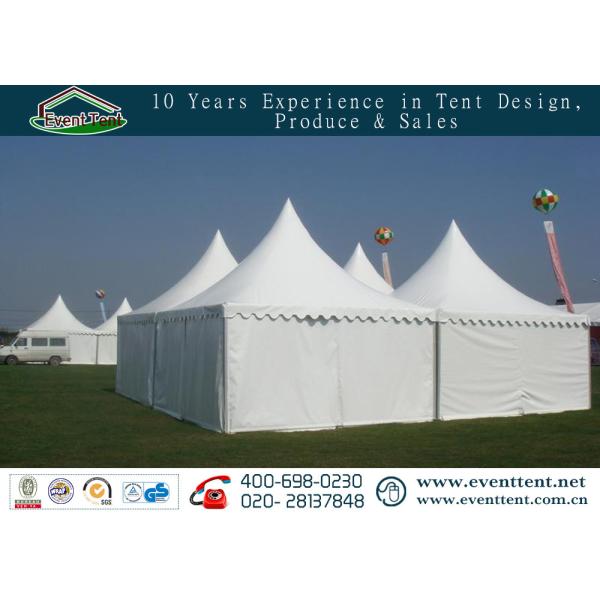 Self - Cleaning Pagoda Party Tent 650gsm PVC Cover With ABS Hard Wall SGS