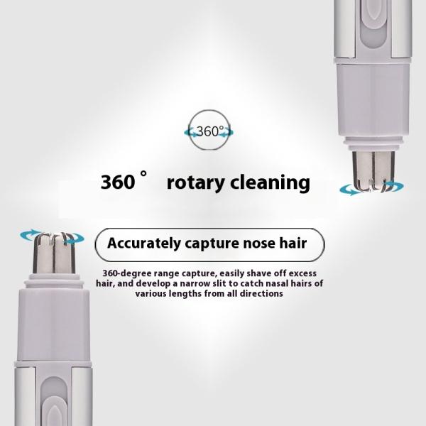 ANBOLIFE Electric Nose Hair Trimmer with USB Power Source and 1 Year Warranty for Men - Plastic Nose Hair Shaver