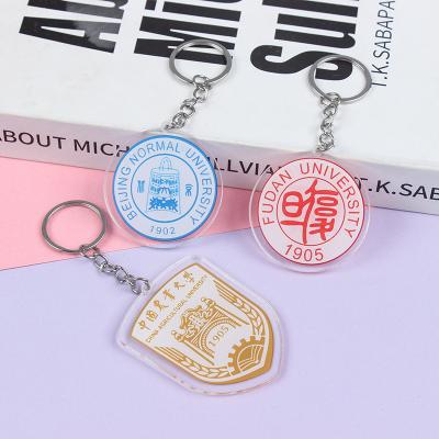 Customized Souvenir Acrylic Keychain for School Fete Day Printing Silk Screen Printing