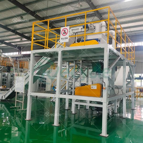 Embalagem padrão Dispositivo de reciclagem de baterias de iões de lítio para 200 kg/h-1000 kg/h de capacidade