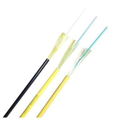 Simplex SM/MM Indoor Fiber Optic Cable 1 Core  2mm / 3.0mm Yellow PVC LSZH Jacket