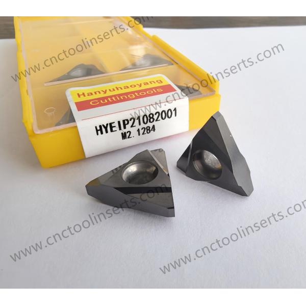 PVD-Coated HYB208 Whirling Insert HYEIP21082001 M2.1284 . Intended for Machining a Wide Range of Difficult-to-cut Materials, Excluding Superalloys