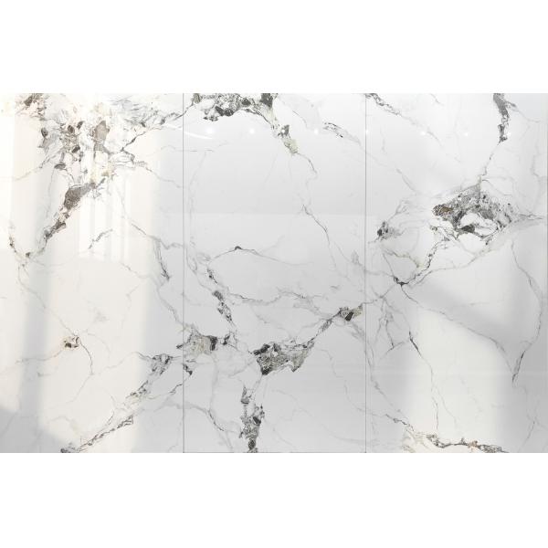 White Polished Glazed Porcelain Tile 900x1800x9mm Indoor Floor Wall