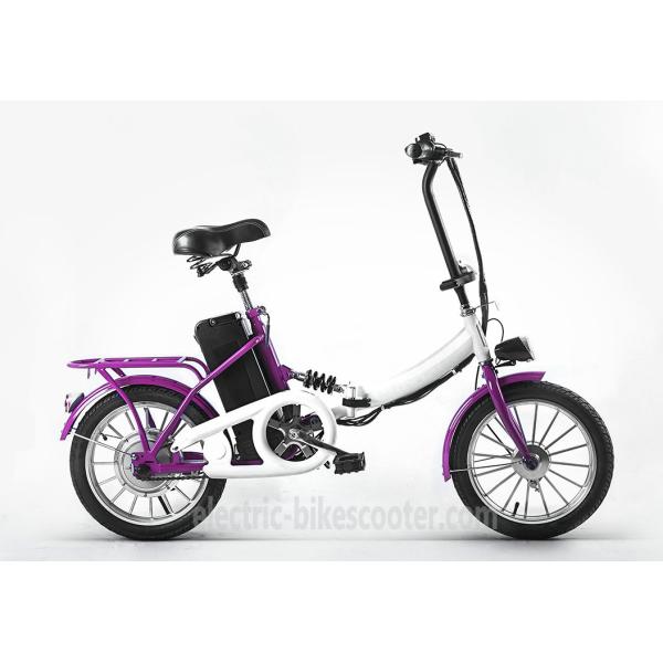 16 Inch Motorized Folding Bicycle 25km/H 36V 8.0Ah Lithium Battery