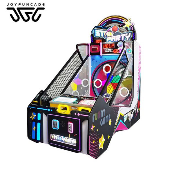 Star Party Arcade Machine Kid Interactive Ball Toss Ticket Redemption Game