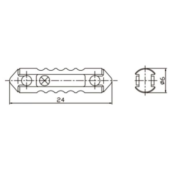 del este automotriz auto de cerámica de la aleación del cinc de 6x25m m 32V 5A 8A 16A 25A - fusible europeo del coche GBC