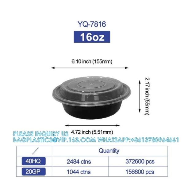 OEM/ODM Cajas Para Comidas Plasticas Disposable Microwave Food Container Box Plastic Lunch Bento Tray Container