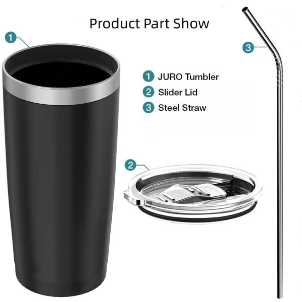 Custom Logo Powder Coated Stainless Steel Tumbler Regular 2025 Wholesale Bulk Custom 20 Oz Powder