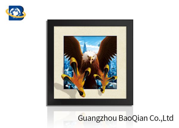 Imagem do esqueleto das fotos Lenticular/5D criativas da decoração de tapeçaria 3D/animal de Eagle