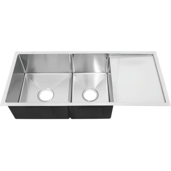 Полностью испытанная кухонная раковина границы нержавеющей стали низкая с большим Драйнбоард