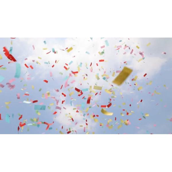 Colorful Biodegradable Tissue Wedding Confetti Wands for Party and Festival Shows