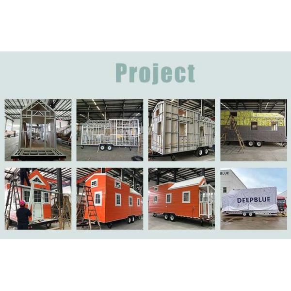 Prefab системы крыши доски Osb роскошный крошечный дом использовал светлый железный каркас