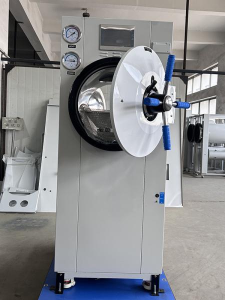 Autoclave à chambre ronde de 200L avec porte double en option pour stérilisateur à vapeur à impulsions hospitalier