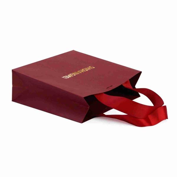 350gsm Cardboard Thank You Bulk Black Paper Bags Medium White Gift Bags for Jewelry