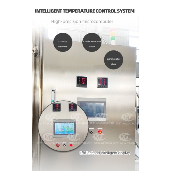 Belt Type Continuous Peanut Roasting Machine with 500kg/h Commercial Baking Oven PLC Control for Food Processing