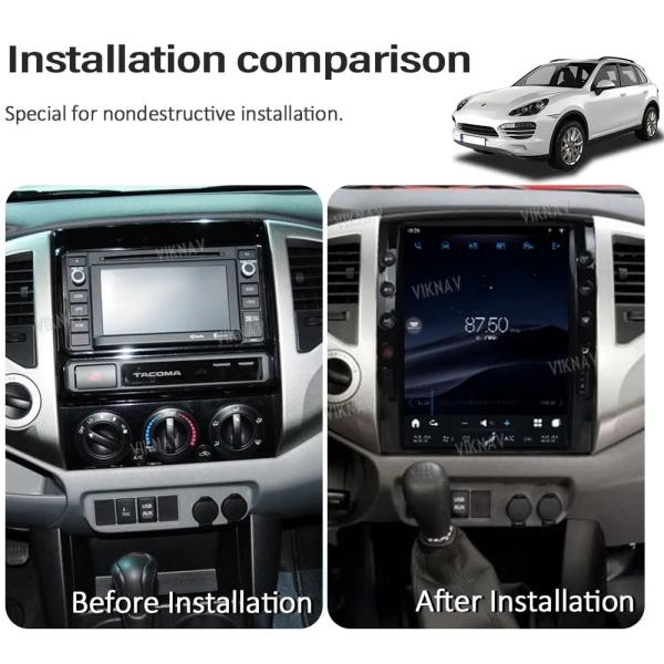 Для 2005-2015 Toyota Takuma 12,1 дюймовый сенсорный экран Автомобильное радио Навигация GPS Мультимедиа DVD-плеер Беспроводной Carplay 4G
