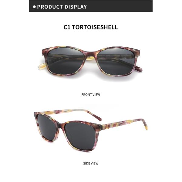 Изготовленный на заказ OEM солнечных очков рамки ацетата логотипа, красочные стекла Солнца для женщин