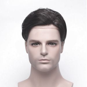 Medium Brown 8x10 Stock Hair System French Lace Medium Density Mens Toupee