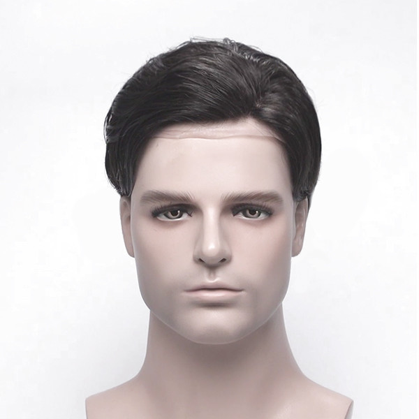 Medium Brown 8x10 Stock Hair System French Lace Medium Density Mens Toupee