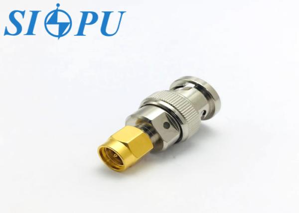 BNC Male to SMA Male RF Coaxial Adapter – PTFE Insulating Medium
